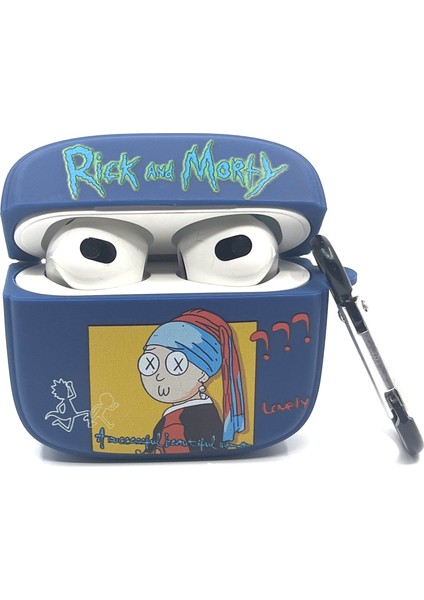 Airpods 3. Nesil Uyumlu Sevilen Fantastik Karakter Morty Pearl Tasarımlı Hediye Kılıf modelleri