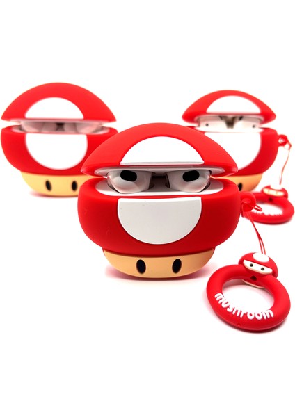 Airpods 3. Nesil Sevilen Oyun Konsolu Karakteri Mario Toad Karakter Tasarımlı Hediye Kılıf fiyatları