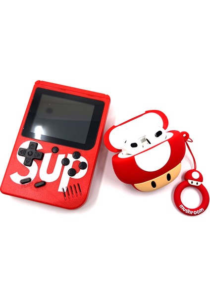 Airpods 3. Nesil Sevilen Oyun Konsolu Karakteri Mario Toad Karakter Tasarımlı Hediye Kılıf modelleri