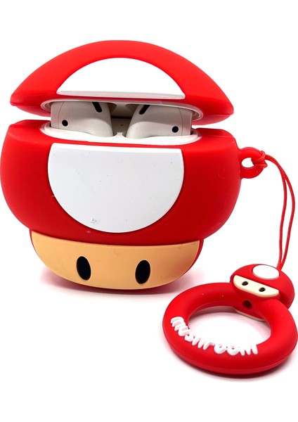 Airpods 1/2. Nesil Sevilen Oyun Konsolu Karakteri Mario Toad Karakter Tasarımlı Hediye Kılıf fırsatları