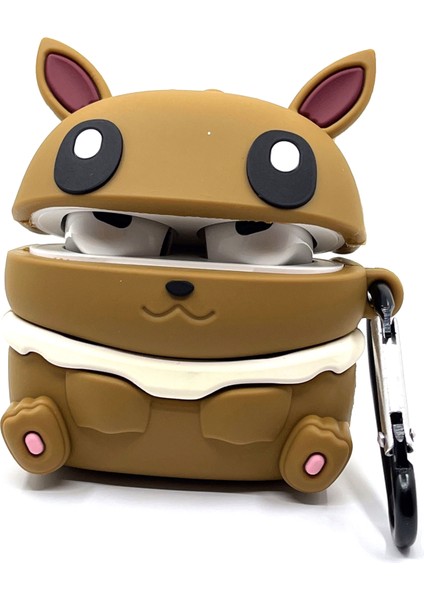 Airpods 3. Nesil Uyumlu Sevilen Çizgi Karakter Pokemon Evee Tasarımlı Hediye Kılıf