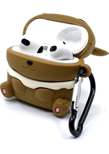 Airpods 3. Nesil Uyumlu Sevilen Çizgi Karakter Pokemon Evee Tasarımlı Hediye Kılıf modelleri