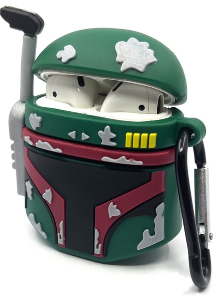 Airpods 1/2. Nesil Uyumlu Sevilen Yıldız Savaşları Mandalorian Boba Fett Tasarımlı Hediye Kılıf fırsatları