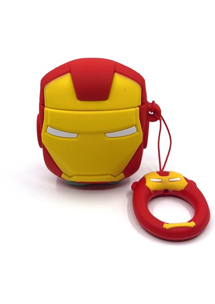 Airpods 1/2. Nesil Sevilen Demir Adam Ironman Maske Tasarımlı Hediye Kılıf