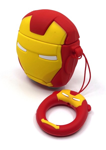 Airpods 1/2. Nesil Sevilen Demir Adam Ironman Maske Tasarımlı Hediye Kılıf