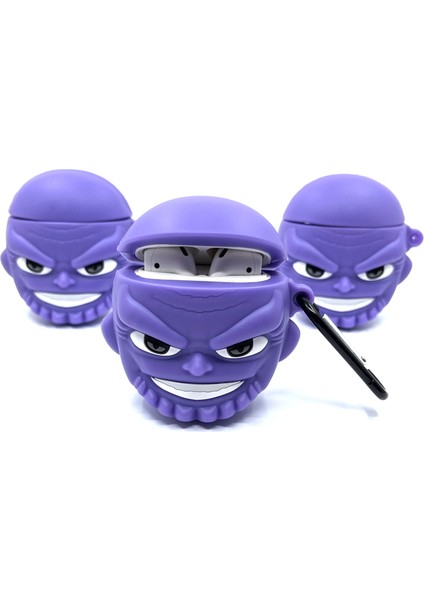 Airpods 1/2. Nesil Uyumlu Sevimli Mor Karakter Thanos Tasarımlı Hediye Kılıf