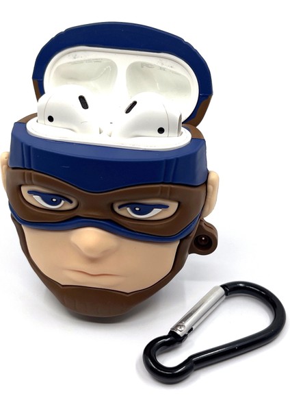 Airpods 1/2. Nesil Sevilen Karakter Captain America Tasarımlı Hediye Kılıf modelleri
