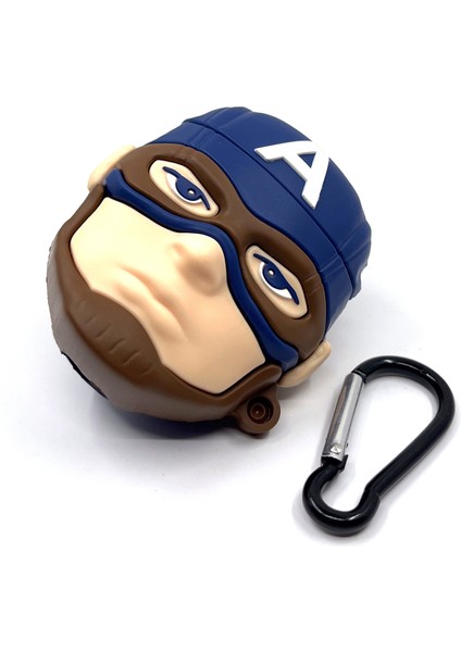 Airpods 1/2. Nesil Sevilen Karakter Captain America Tasarımlı Hediye Kılıf indirimleri