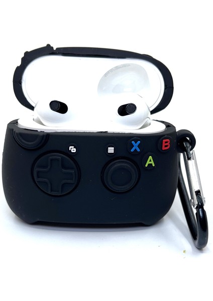 Airpods 3. Nesil Uyumlu Oyun Konsolu Tasarımlı Siyah Hediye Kılıf indirimleri