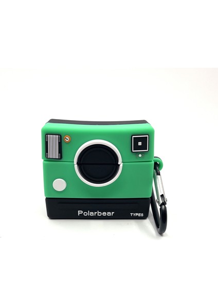 Airpods 3. Nesil Uyumlu Kamera Mint Yeşili Polarbear Tasarımlı Hediye Kılıf fiyatları