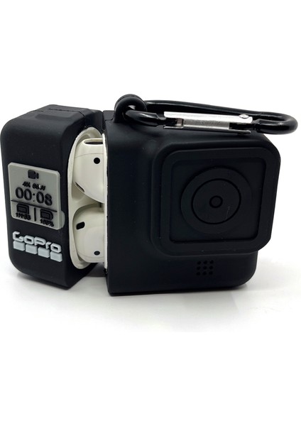 Airpods 1/2. Nesil Uyumlu Aksiyon Kamerası Go Pro Tasarımlı Hediye Kılıf indirimleri