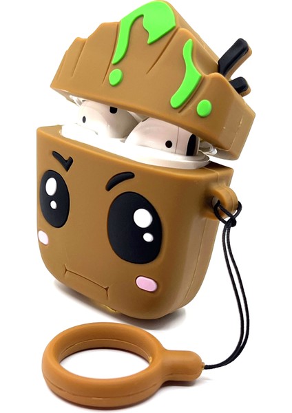 Airpods 1/2. Nesil Uyumlu Sevilen Karakter Baby Groot Ağaç Tasarımlı Hediye Kılıf fiyatları