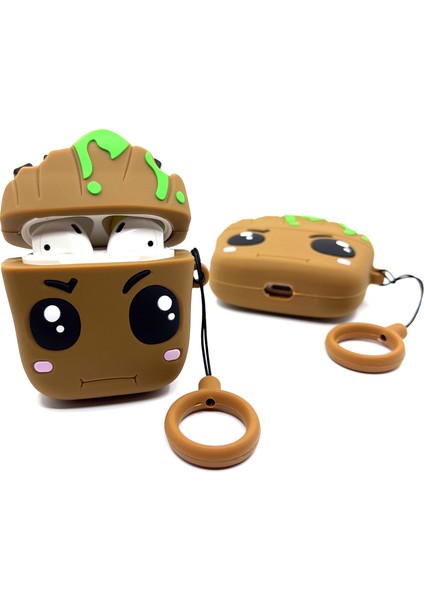 Airpods 1/2. Nesil Uyumlu Sevilen Karakter Baby Groot Ağaç Tasarımlı Hediye Kılıf indirimleri