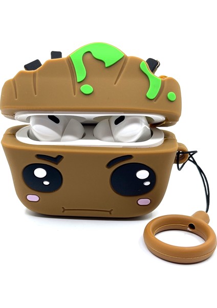 Airpods Pro 1/2. Nesil Uyumlu Sevilen Karakter Baby Groot Ağaç Tasarımlı Hediye Kılıf modelleri