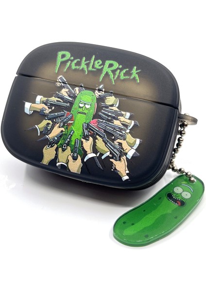 Airpods Pro 1/2. Nesil Uyumlu Sevilen Fantastik Karakter Rick Pickle Black Hediye Kılıf fiyatları