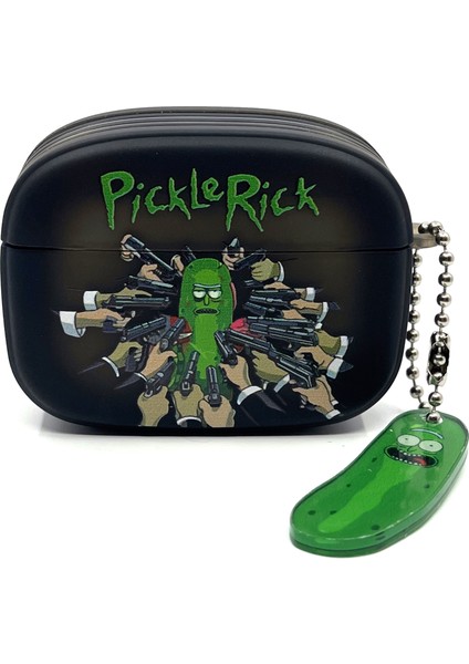 Airpods Pro 1/2. Nesil Uyumlu Sevilen Fantastik Karakter Rick Pickle Black Hediye Kılıf modelleri