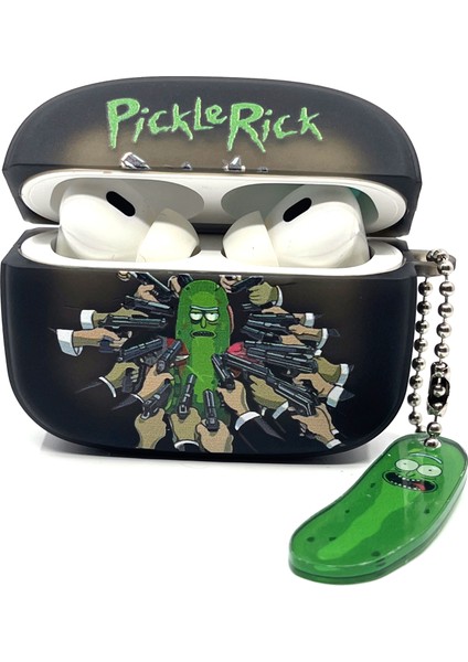 Airpods Pro 1/2. Nesil Uyumlu Sevilen Fantastik Karakter Rick Pickle Black Hediye Kılıf indirimleri