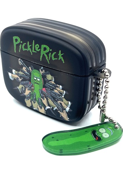 Airpods 3. Nesil Uyumlu Sevilen Fantastik Karakter Rick Pickle Black Hediye Kılıf indirimleri
