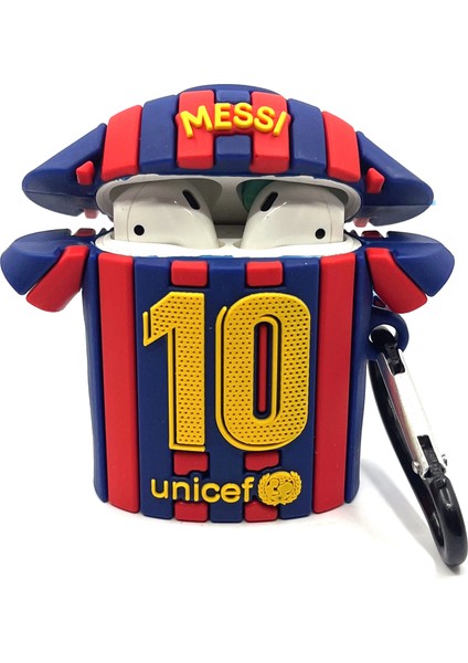 Airpods 1/2. Nesil Uyumlu Sevilen Futbolcu Messi Forması Tasarımlı Hediye Kılıf modelleri