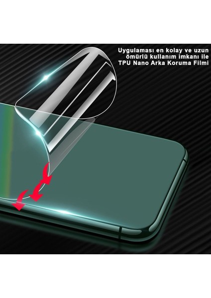iPhone 5c Için Özel Tpu Nano Arka Koruma Filmi