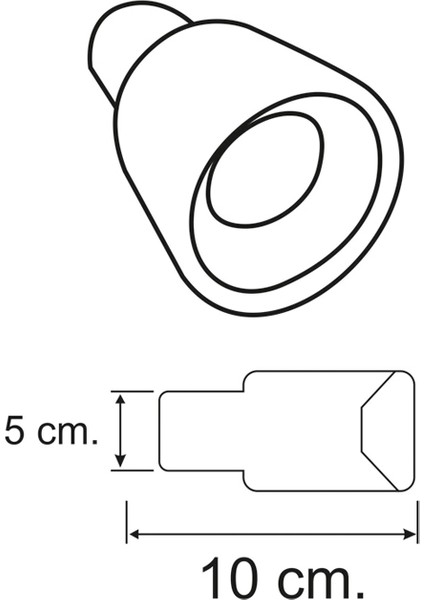 50 Mm. Motosiklet (Motorsiklet) Minik  Nikelaj Sesli Egzoz Eksoz Ucu