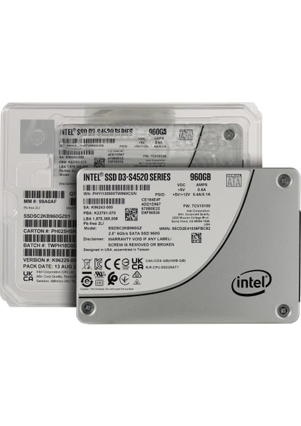 D3-S4520 960GB Sata 3 SSD SSDSC2KB960GZ01