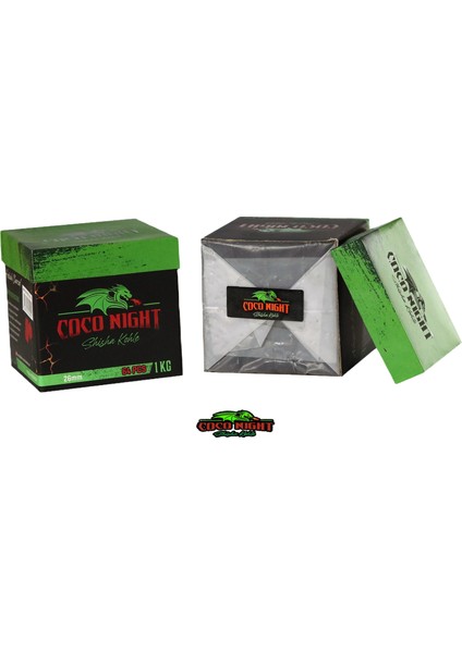 (Tanıtım) 1kg Hindistan Cevizi Küp Nargile Kömürü 26MM