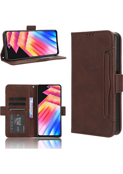 Infinix Hot 30 Play Telefon Kılıfı Için Kart Yuvalı Deri Telefon Kılıfı (Yurt Dışından)