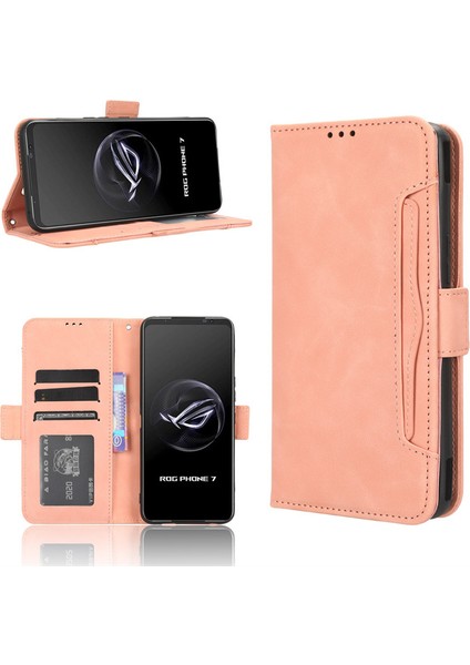 Asus Rog Phone 7 Telefon Kılıfı Için Kart Yuvalı Deri Telefon Kılıfı (Yurt Dışından)