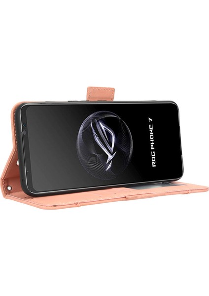 Asus Rog Phone 7 Telefon Kılıfı Için Kart Yuvalı Deri Telefon Kılıfı (Yurt Dışından)