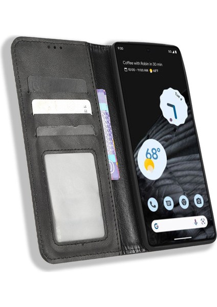 Google Pixel 8 Pro Telefon Kılıfı Için Deri Telefon Kılıfı (Yurt Dışından)
