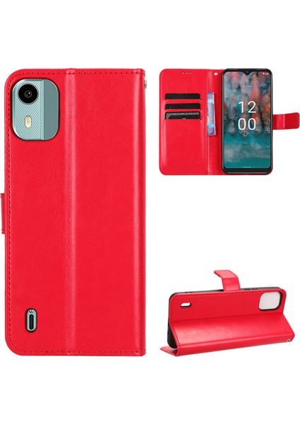 Nokia C12 4g Telefon Kılıfı Için Deri Telefon Kılıfı (Yurt Dışından)