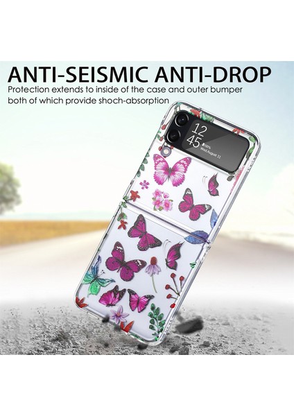 Temizle Telefon Kılıfı Için For Samsung Galaxy Z Flip 4 (Yurt Dışından)