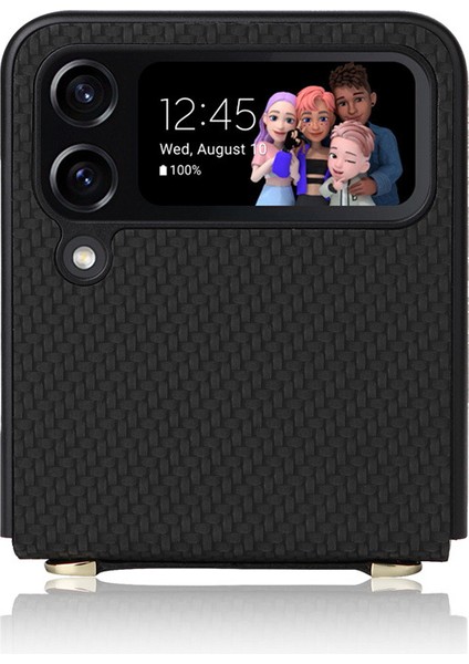 Deri Telefon Kılıfı Için Samsung Galaxy Z Flip 4 With Kemerle (Yurt Dışından)