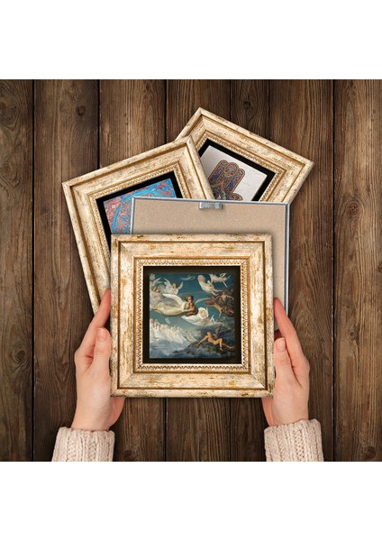 Soteria, Çingene Kızı, Ruhların Geçişi, Bir Roma Sanat Aşığı Taş Duvar Tablosu Çerçeveli Duvar Dekoru 4 Parça Tablo Seti Wall Art T4-126 modelleri