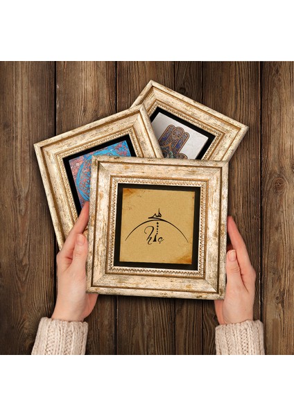 Hiç, Semazen Taş Duvar Tablosu Çerçeveli Duvar Dekoru 3 Parça Tablo Seti Wall Art T3-1761 modelleri