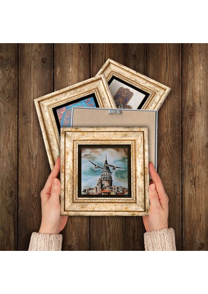 Claude Monet Sonbahar, Gelincikler, Ayasofya, Galata Kulesi Çerçeveli Taş Duvar Tablosu 4’lü Set - Dekoratif Modern Sanat, Ev ve Ofis Dekoru |TK4-752| modelleri