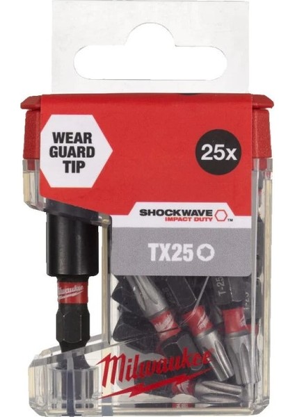 Shockwave Impact Duty Shw Tube Tictac+Mhb TX25 25 mm-26PC 4932479858