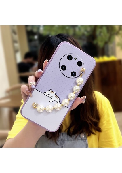 Huawei Mate 40 Için Telefon Kılıfı Zincirli Tampon Telefon Kılıfı (Yurt Dışından)