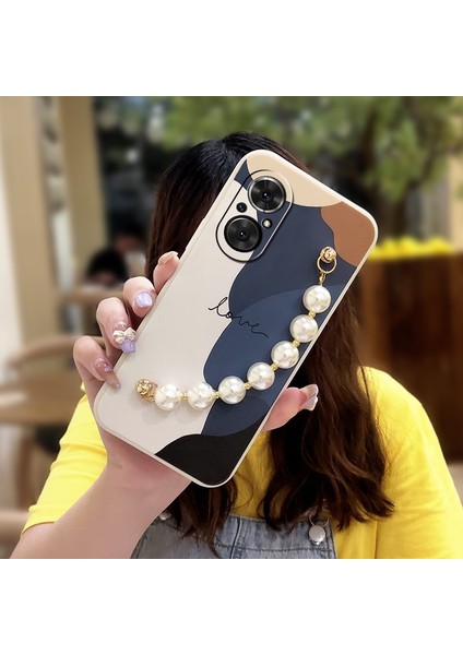 Huawei Honor 50 Se Için Telefon Kılıfı Zincirli Tampon Telefon Kılıfı (Yurt Dışından)