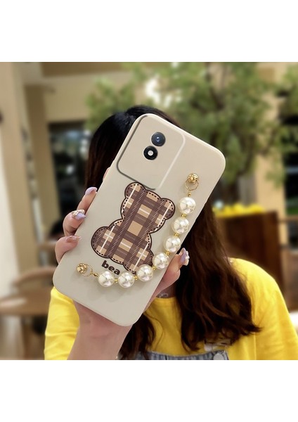 Vivo Y02 4g Tampon Zincirli Telefon Kılıfı Için Telefon Kılıfı (Yurt Dışından)