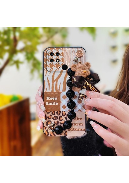 Xiaomi Poco C40 Tampon Zincirli Telefon Kılıfı Için Telefon Kılıfı (Yurt Dışından)