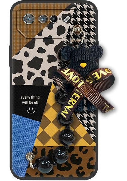 Asus Rog Phone 7 Tampon Zincirli Telefon Kılıfı (Yurt Dışından)