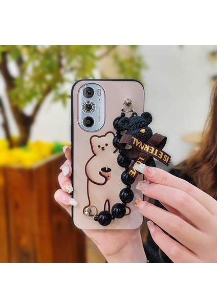 Motorola Moto Edge 30 Pro Tampon Zincirli Telefon Kılıfı Için Telefon Kılıfı (Yurt Dışından)