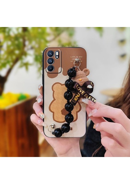 Oppo Reno 6 5g Tampon Zincirli Telefon Kılıfı Için Telefon Kılıfı (Yurt Dışından)