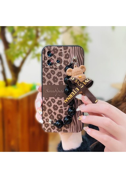 Motorola Moto S30 Pro Için Telefon Kılıfı Zincirli Sıvı Tampon Telefon Kılıfı (Yurt Dışından)