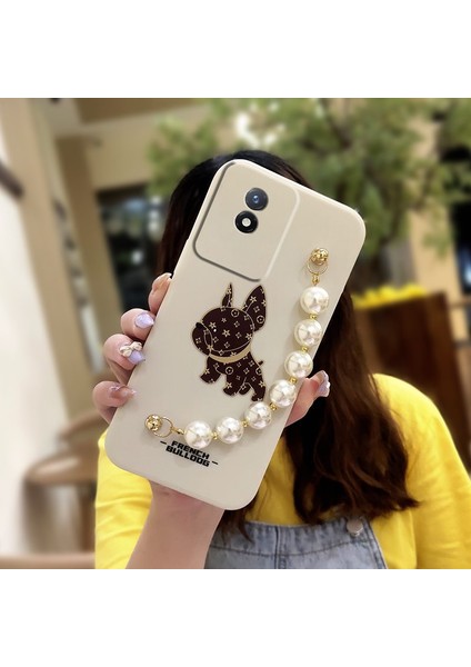 Vivo Y02 4g Tampon Zincirli Telefon Kılıfı Için Telefon Kılıfı (Yurt Dışından)