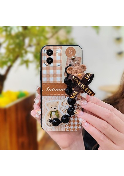 Xiaomi Redmi A1 4g Tampon Zincirli Telefon Kılıfı Için Telefon Kılıfı (Yurt Dışından)