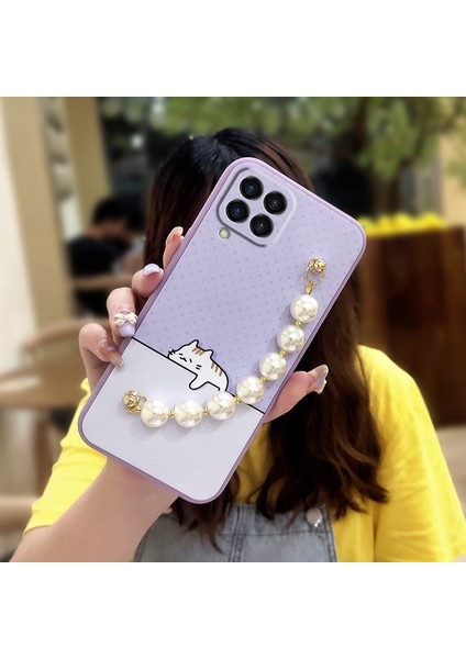 Samsung Galaxy M33 5g Tampon Telefon Kılıfı Zincirli Telefon Kılıfı (Yurt Dışından)