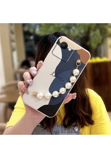 Oppo Realme C30 Tampon Zincirli Telefon Kılıfı Için Telefon Kılıfı (Yurt Dışından)